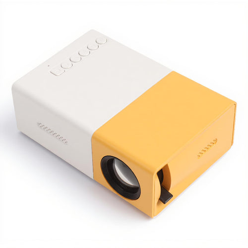 Mini projecteur portable HD — connexions HDMI, USB et WiFi pour home cinéma extérieur